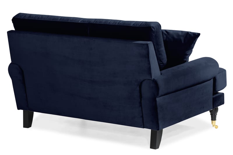 Andrew Loveseat Velour - Midnatsblå/Messing - Møbler - Stole & lænestole - Lænestole