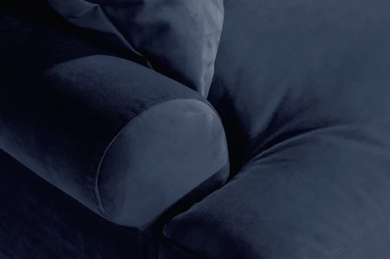 Andrew Loveseat Velour - Midnatsblå/Messing - Møbler - Stole & lænestole - Lænestole