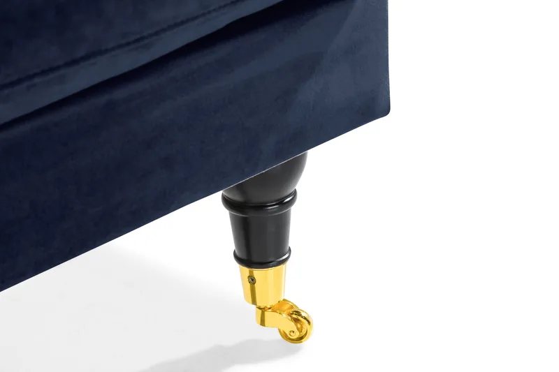 Andrew Loveseat Velour - Midnatsblå/Messing - Møbler - Stole & lænestole - Lænestole