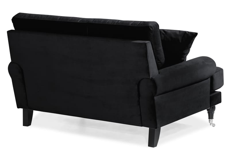 Andrew Loveseat Velour - Sort/Krom - Lænestole