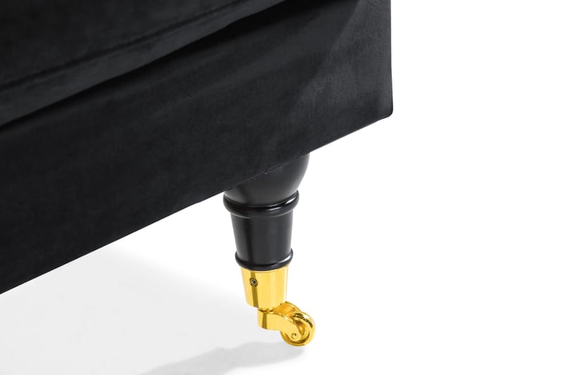 Andrew Loveseat Velour - Sort/Messing - Møbler - Stole & lænestole - Lænestole