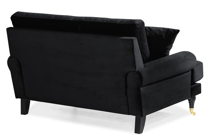 Andrew Loveseat Velour - Sort/Messing - Møbler - Stole & lænestole - Lænestole