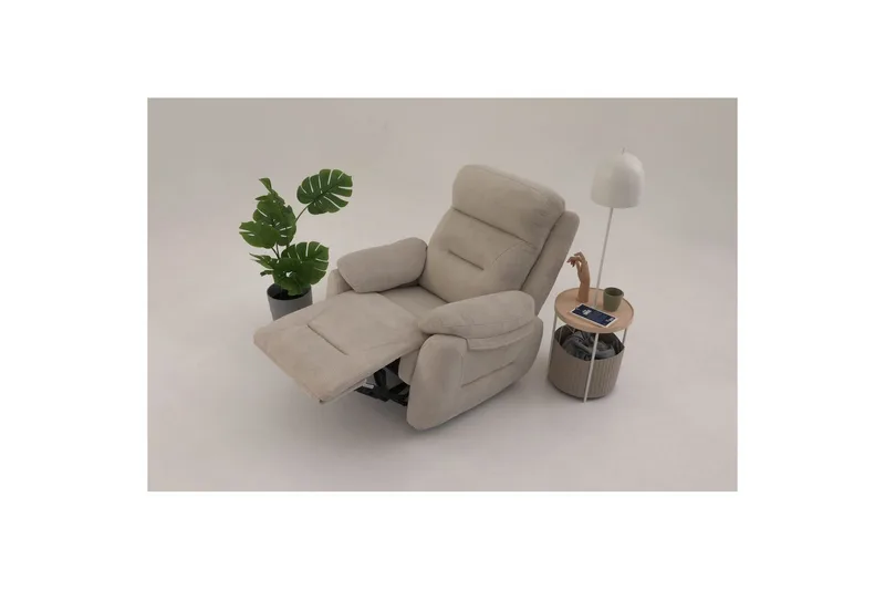 Angola Manuel reclinerlænestol - Cremehvid - Møbler - Stole & lænestole - Lænestole - Recliner lænestol