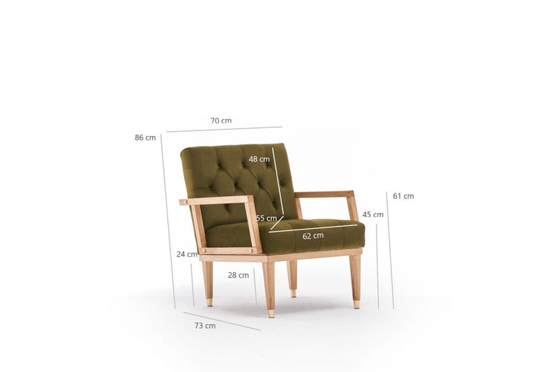 Aricoit Lænestol - Grøn - Lænestole