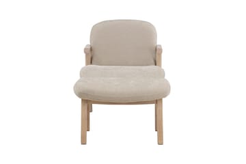 Armchair Venture Home Beige Fåtölj + Ottoman - Møbler - Stole & lænestole - Lænestole