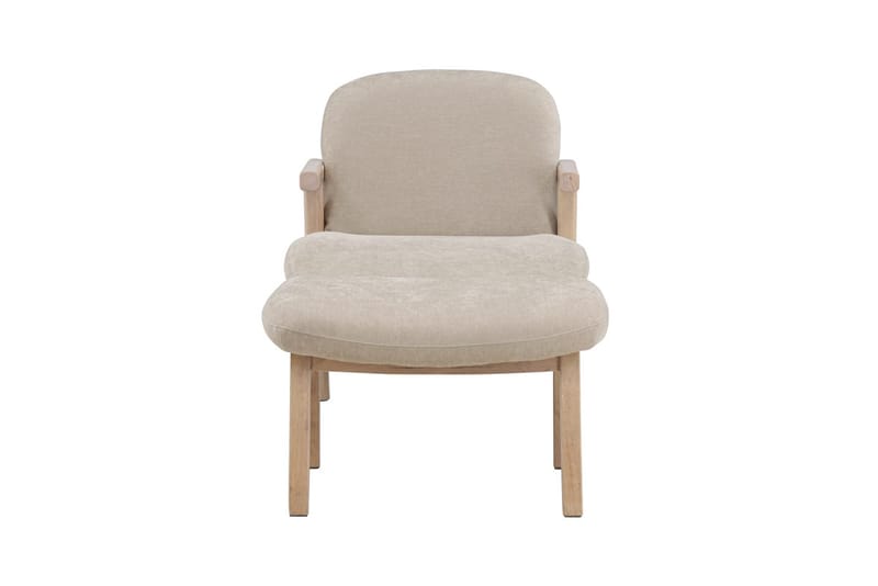 Armchair Venture Home Beige Fåtölj + Ottoman - Møbler - Stole & lænestole - Lænestole