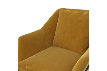Avery Lænestol Gul - Dorel Home - Møbler - Stole & lænestole - Lænestole