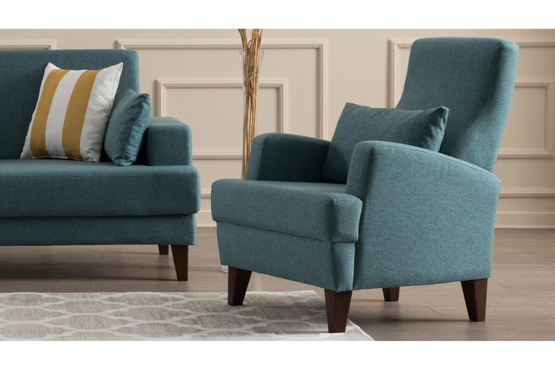 Balcabe lænestol - Turkis - Møbler - Stole & lænestole - Lænestole