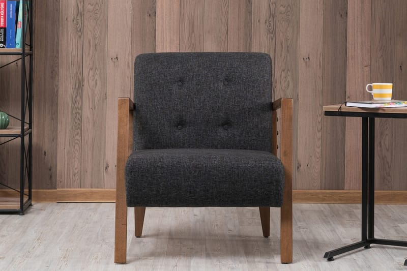 Barrion lænestol med armlæn - Grå - Møbler - Stole & lænestole - Lænestole