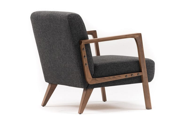 Barrion lænestol med armlæn - Grå - Møbler - Stole & lænestole - Lænestole