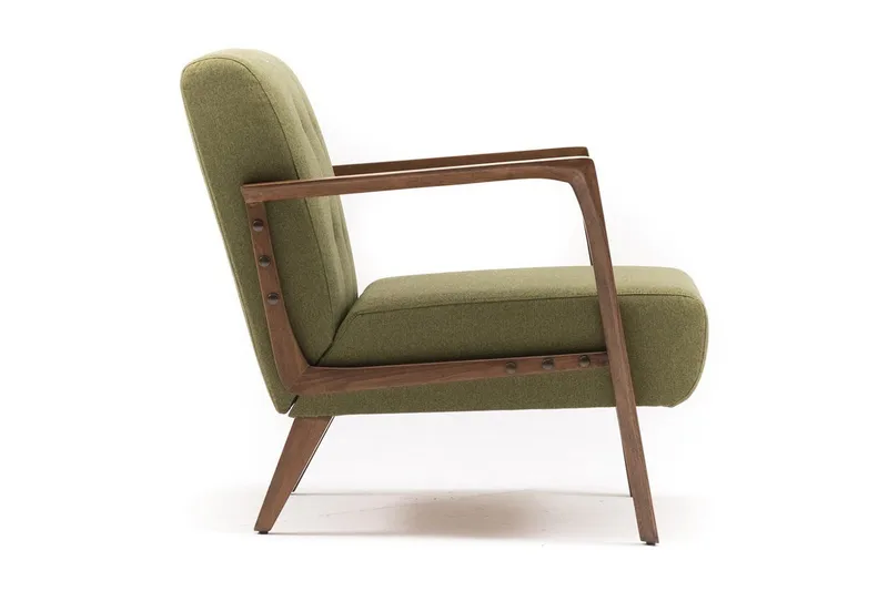 Barrion lænestol med armlæn - Grøn - Møbler - Stole & lænestole - Lænestole