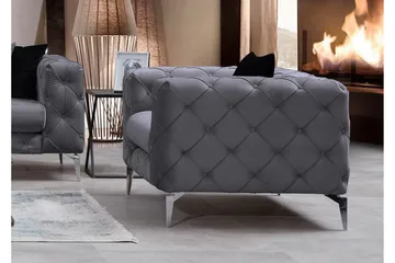 Beachport Lænestol - Antracit - Møbler - Stole & lænestole - Lænestole - Chesterfield lænestole