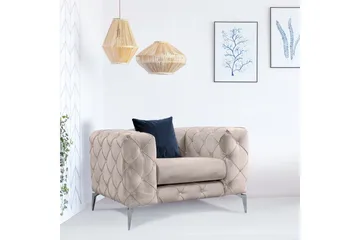 Beachport Lænestol - Beige - Møbler - Stole & lænestole - Lænestole - Chesterfield lænestole