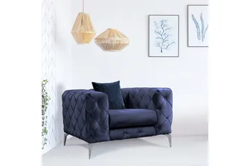 Beachport Lænestol - Marinblå - Møbler - Stole & lænestole - Lænestole - Chesterfield lænestole