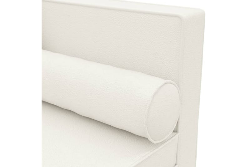 beBasic 2-personers sovesofa kunstlæder cremefarvet - Creme - Møbler - Stole & lænestole - Lænestole - Chaiselong lænestol & Divan lænesto