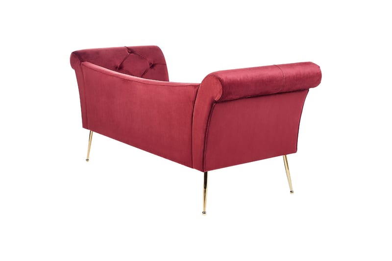Bethely Chaiselong 175 cm - Guld/Rød - Møbler - Sofaer - Daybed