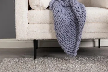 Boom Lænestol i Bouclé - Hvid - Møbler - Stole & lænestole - Lænestole