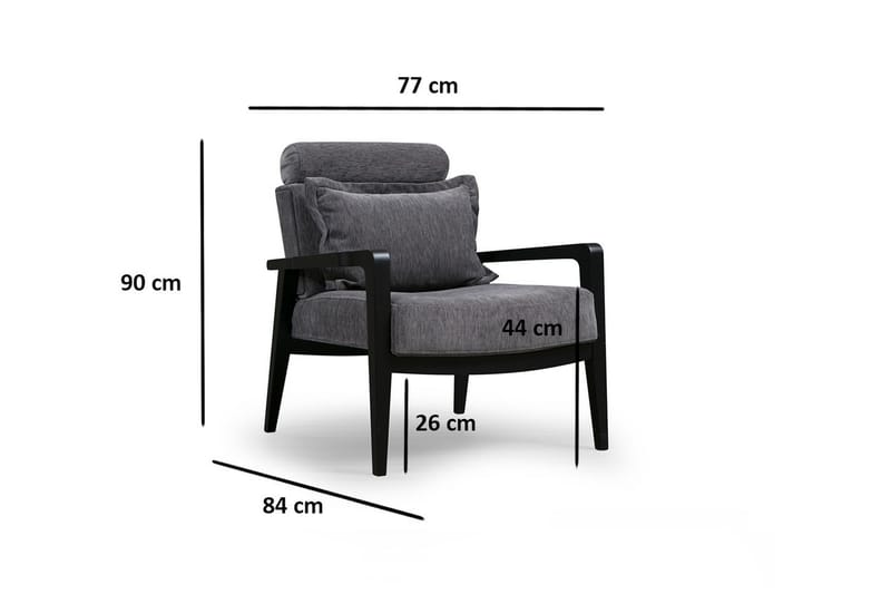 Bramelia Lænestol - Grå - Møbler - Stole & lænestole - Lænestole