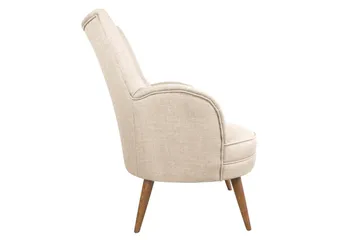 Brandn Lænestol med Armlæn - Beige - Møbler - Stole & lænestole - Lænestole