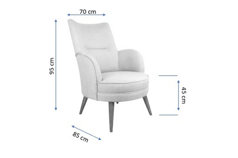 Brandn Lænestol med Armlæn - Gul - Møbler - Stole & lænestole - Lænestole