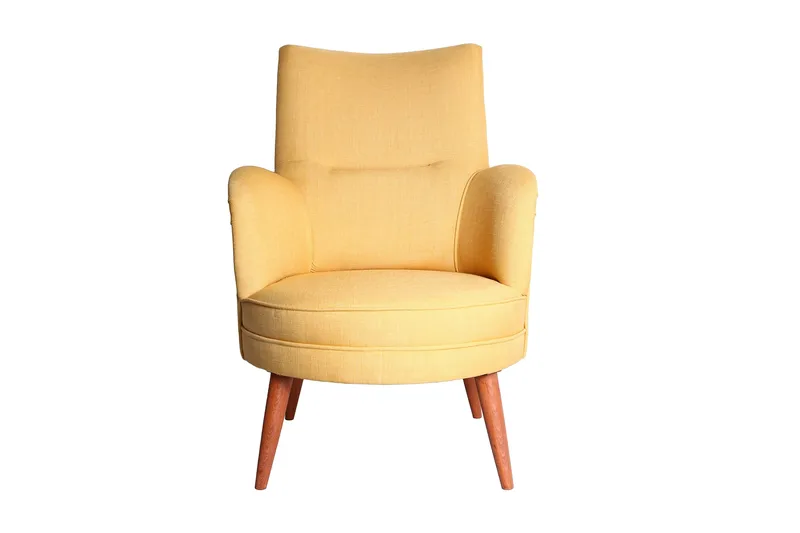 Brandn Lænestol med Armlæn - Gul - Møbler - Stole & lænestole - Lænestole