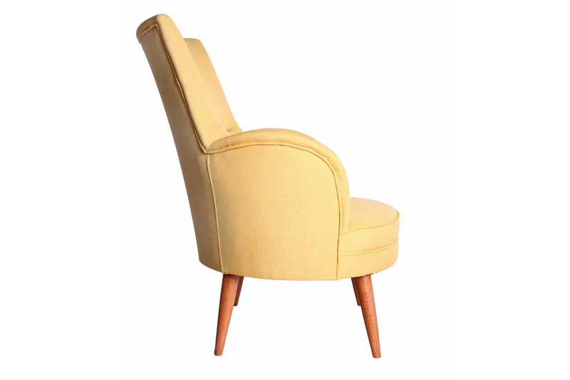 Brandn Lænestol med Armlæn - Gul - Møbler - Stole & lænestole - Lænestole