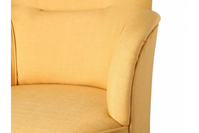 Brandn Lænestol med Armlæn - Gul - Møbler - Stole & lænestole - Lænestole