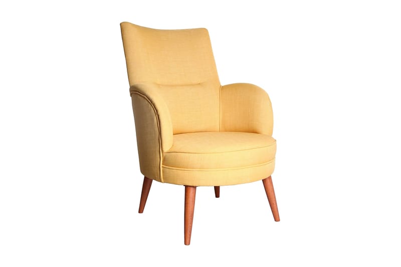Brandn Lænestol med Armlæn - Gul - Møbler - Stole & lænestole - Lænestole