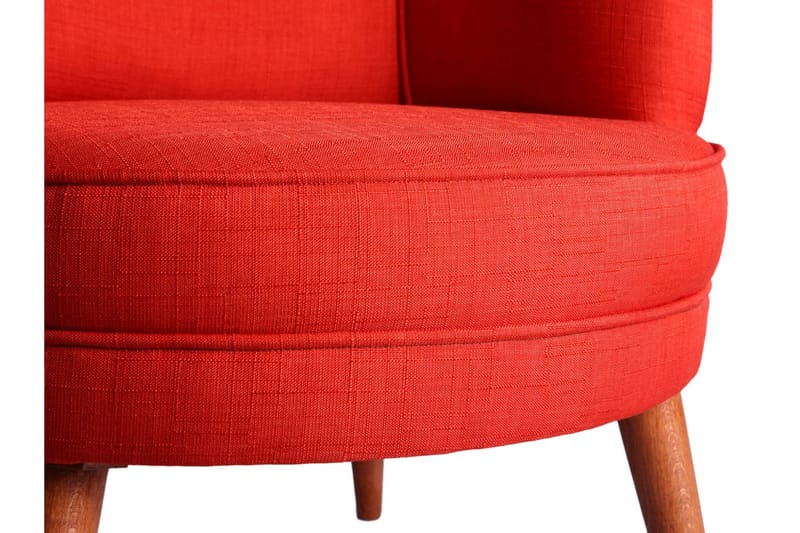 Brandn Lænestol med Armlæn - Rød - Møbler - Stole & lænestole - Lænestole