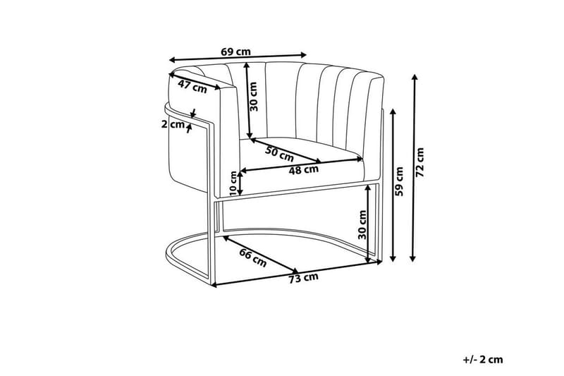 Breitsprecher lænestol Velour - Grå - Møbler - Stole & lænestole - Lænestole