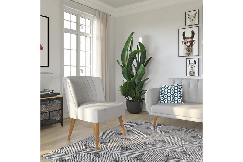 Brittany Lænestol Lys linnedgrå - Novogratz - Møbler - Stole & lænestole - Lænestole - Lænestol uden armlæn