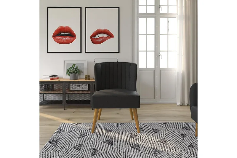 Brittany Lænestol Mørk linnedgrå - Novogratz - Møbler - Stole & lænestole - Lænestole - Lænestol uden armlæn