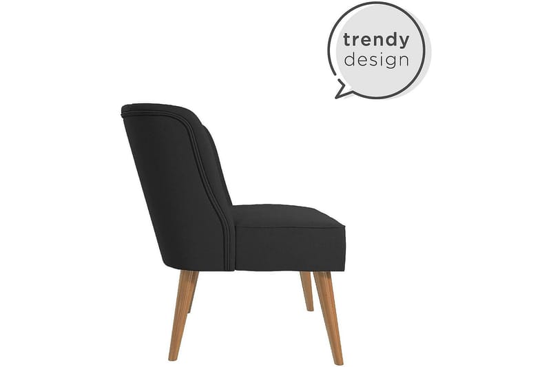 Brittany Lænestol Mørk linnedgrå - Novogratz - Møbler - Stole & lænestole - Lænestole - Lænestol uden armlæn