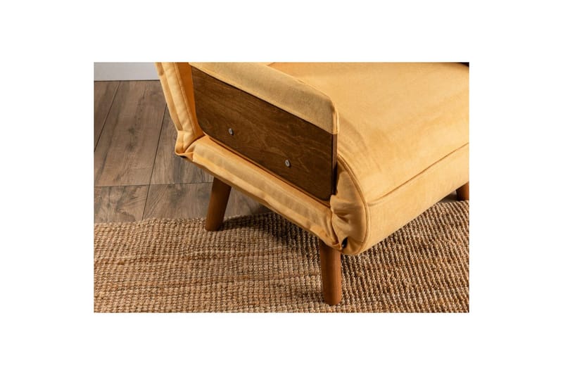 Canelo Sovelænestol - Sennepsgul Gul - Møbler - Sofaer - Sovesofaer