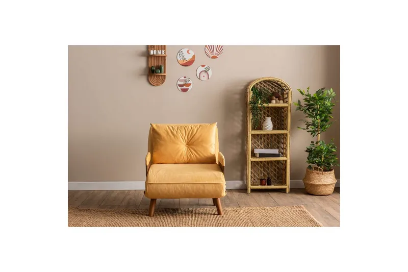 Canelo Sovelænestol - Sennepsgul Gul - Møbler - Sofaer - Sovesofaer