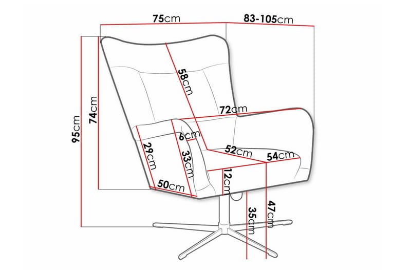 Carney Fåtölj Black - Møbler - Stole & lænestole - Lænestole