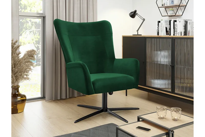 Carney Fåtölj Dark green - Møbler - Stole & lænestole - Lænestole
