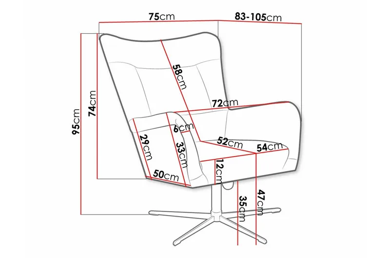 Carney Fåtölj Dark green - Møbler - Stole & lænestole - Lænestole