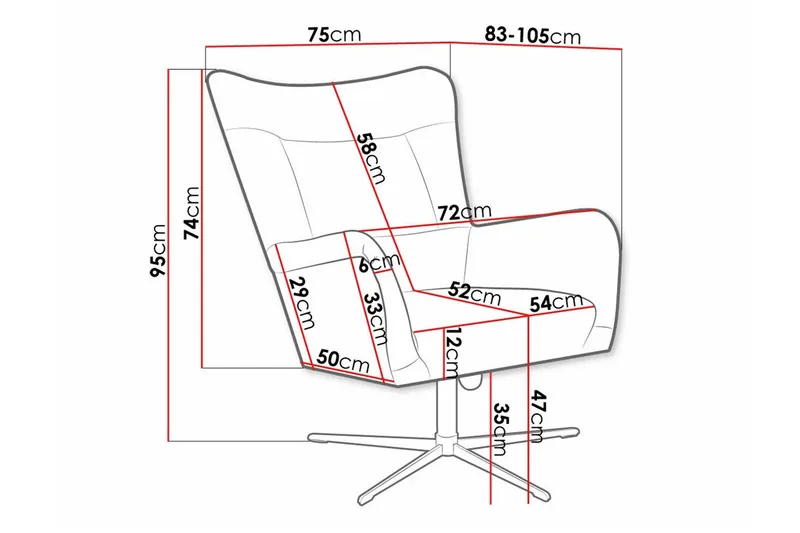 Carney Fåtölj Grey - Møbler - Stole & lænestole - Lænestole