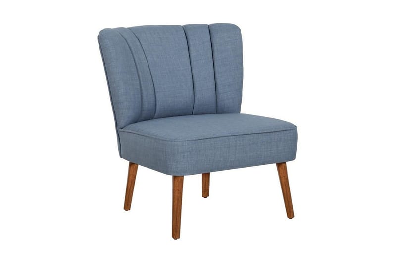 Caulk Lænestol med Armlæn, Blå