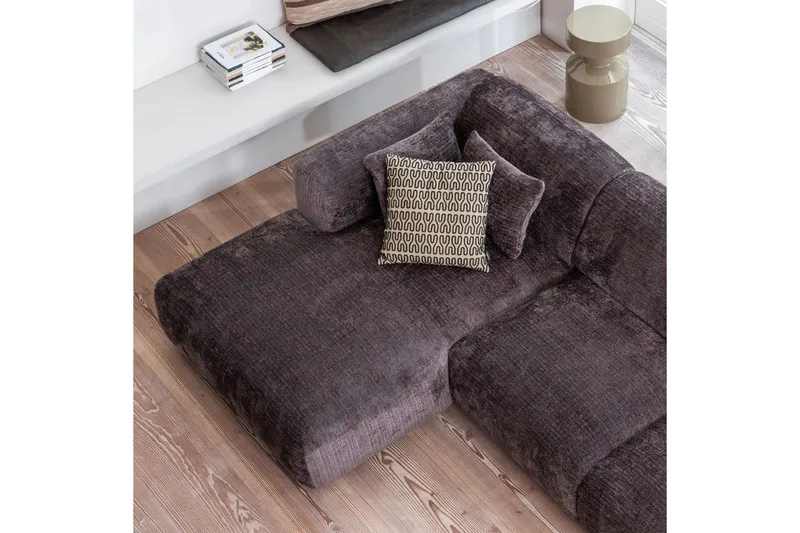 Chaiselong Cloud - Varm Brun, Venstre - Møbler - Sofaer - Sofa med chaiselong