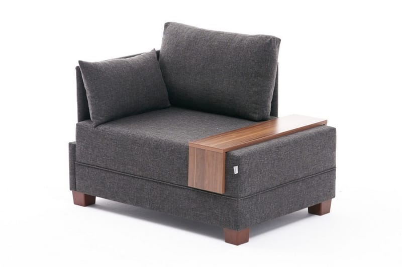 Algeria Chaiselonglænestol, Antracit