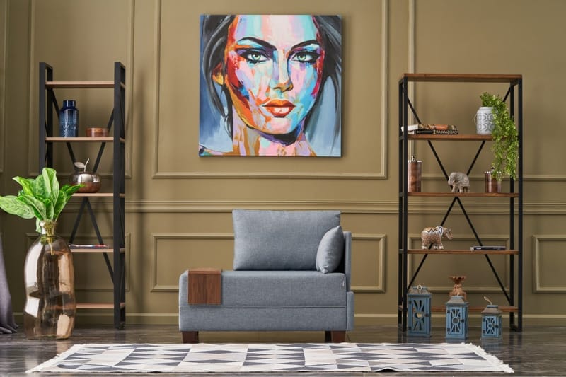 Algeria Chaiselonglænestol - Blå - Møbler - Stole & lænestole - Lænestole - Chaiselong lænestol & Divan lænesto