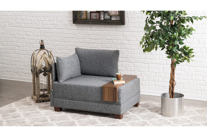 Algeria Chaiselonglænestol - Grå - Møbler - Stole & lænestole - Lænestole - Chaiselong lænestol & Divan lænesto