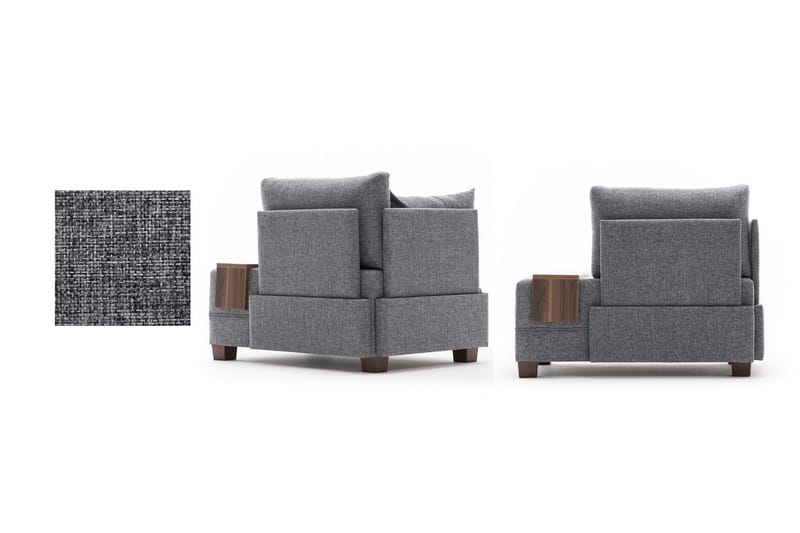 Algeria Chaiselonglænestol - Grå - Møbler - Stole & lænestole - Lænestole - Chaiselong lænestol & Divan lænesto