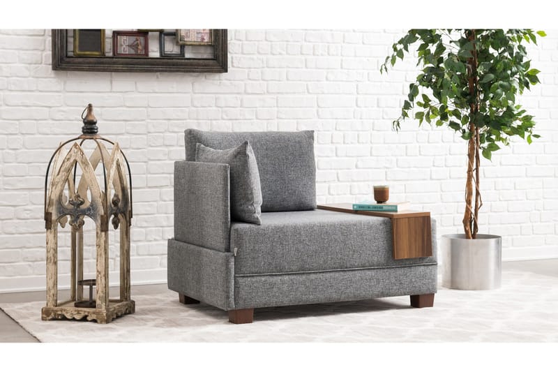 Algeria Chaiselonglænestol - Grå - Møbler - Stole & lænestole - Lænestole - Chaiselong lænestol & Divan lænesto