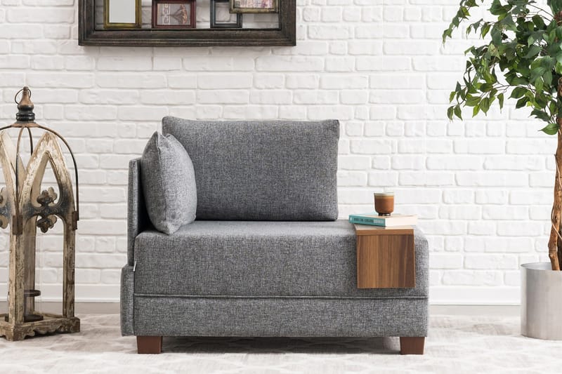 Algeria Chaiselonglænestol - Grå - Møbler - Stole & lænestole - Lænestole - Chaiselong lænestol & Divan lænesto