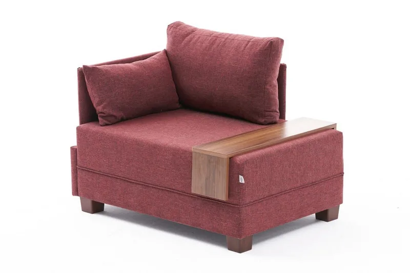 Algeria Chaiselonglænestol - Rød - Møbler - Stole & lænestole - Lænestole - Chaiselong lænestol & Divan lænesto