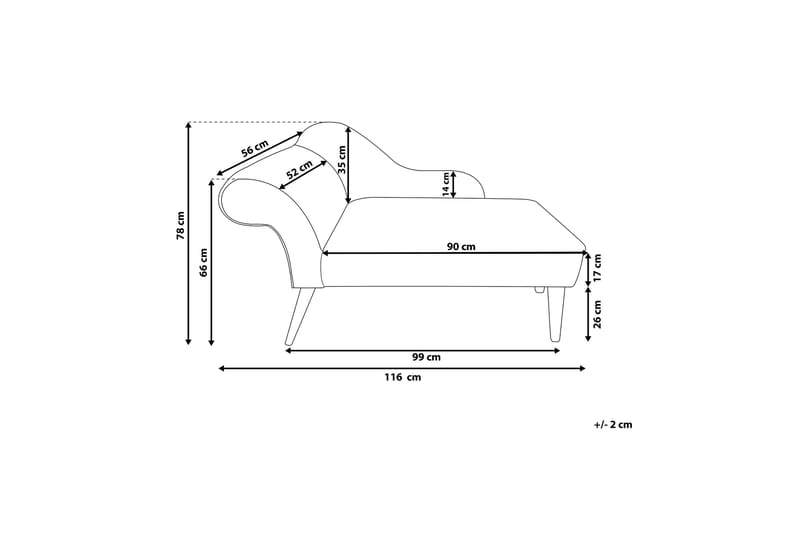 Biarritz chaiselong - Grå - Møbler - Stole & lænestole - Lænestole - Chaiselong lænestol & Divan lænesto