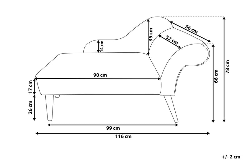 Biarritz chaiselong - Grøn - Møbler - Stole & lænestole - Lænestole - Chaiselong lænestol & Divan lænesto